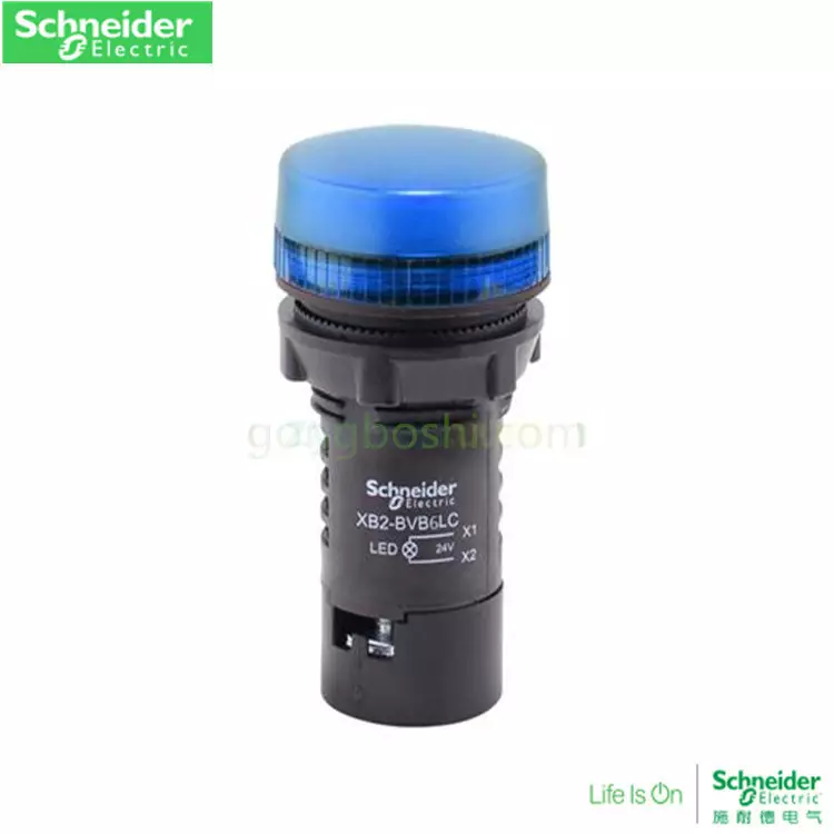Schneider XB2 indicator XB2-BVM6LC LED | 220VAC | Blue | 22mm